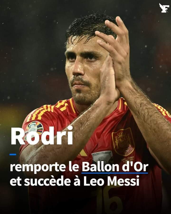 Football : l’Espagnol Rodri sacré Ballon 2024 