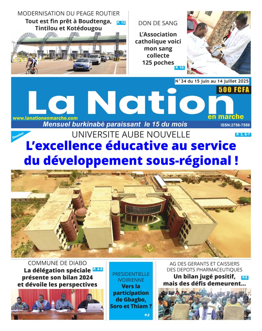 Merci au journal  : « LA NATION EN MARCHE »!