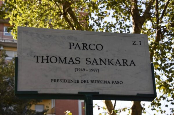 Un parc porte désormais le nom de THOMAS SANKARA EN ITALIE 