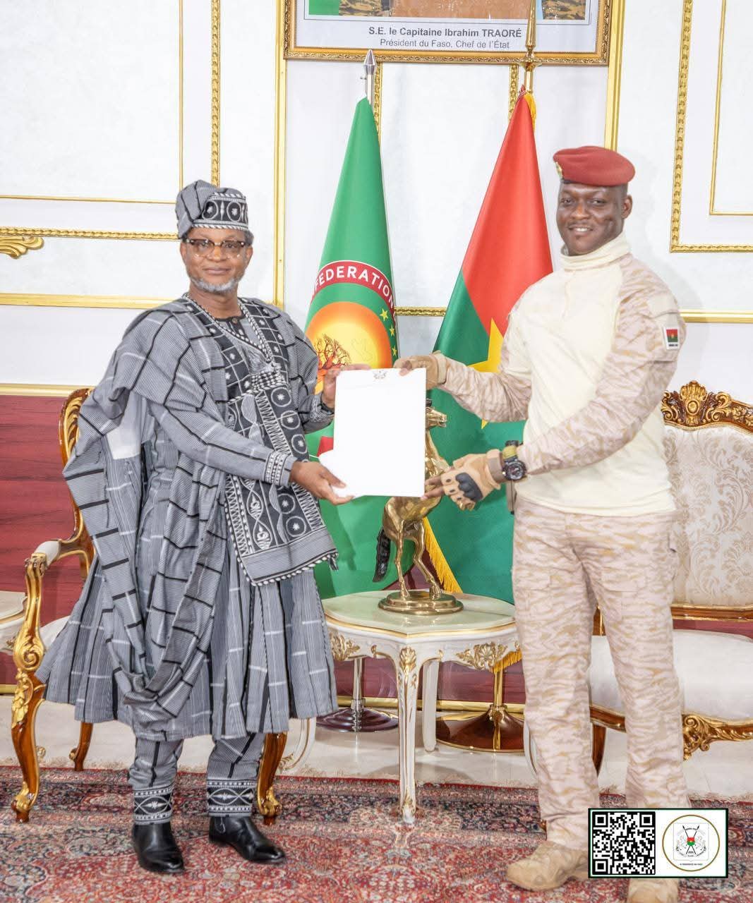 PRÉSENTATION DE LETTRES DE CRÉANCE