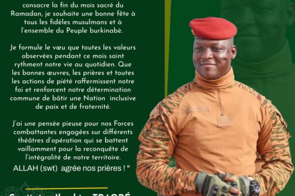 RAMADAN 2026 : LE MESSAGE DE SON EXCELLENCE LE CAPITAINE IBRAHIM TRAORÉ, PRÉSIDENT DU FASO, CHEF DE L&rsquo;ÉTAT